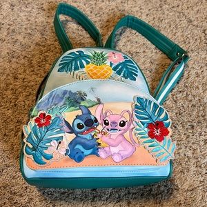 Disney loungefly Lilo and stitch mini backpack like new